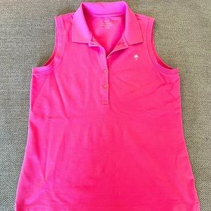 NWOT Lilly Pulitzer | Women’s XL Chic Fit Pima Cotton Pink Sleeveless Polo